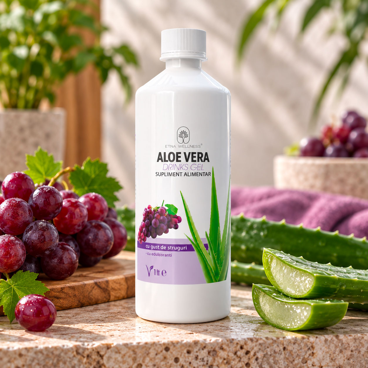 Aloe vera struguri 1L Etna Wellness