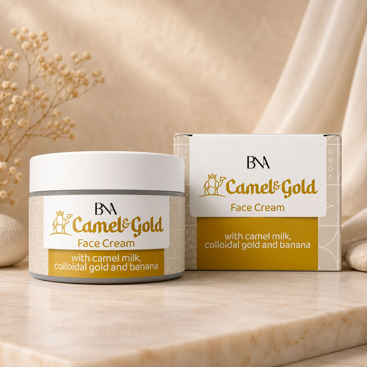 Camel & gold face cream Etna Wellness