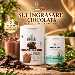 Set îngrășare ciocolată 2 produse Etna Wellness